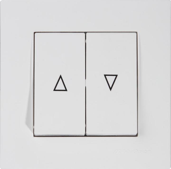 Actual product image Mutlusan Rita blind push-button Roller shutter push-button Roller blind switch white