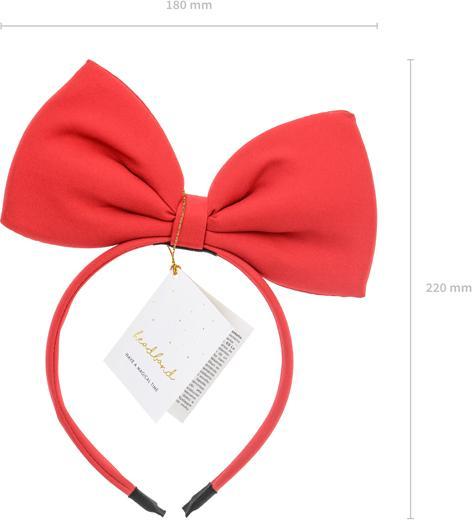 Actual product image Partydeco Headband Bow, red, 18x21cm (1 pkt / 1 pc.)