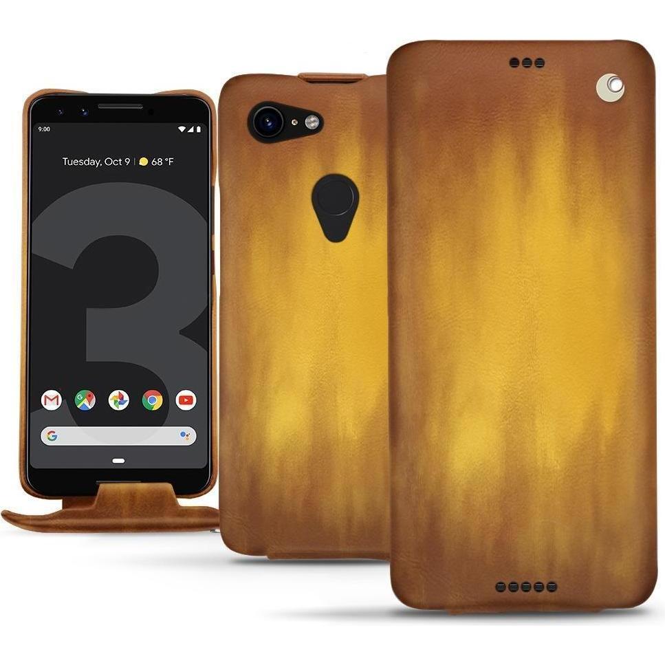Thumbnail - Noreve Lederschutzhülle vertikal (Google Pixel 3 XL), Smartphone Hülle, Gold