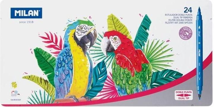 Immagine prodotto Pennarelli con 2 punte, 24 colori al metro. Confezione (2 x)