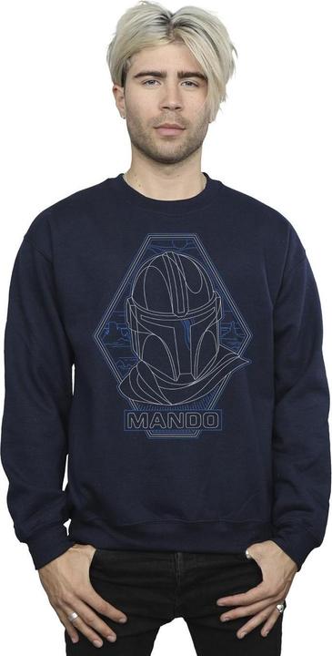 Produktbild Star Wars The Mandalorian Outline Helm Diamond Sweatshirt (L)