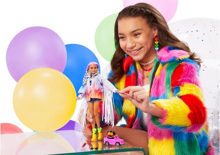 Produktbild Barbie Extra Doll - Regenbogengeflechte
