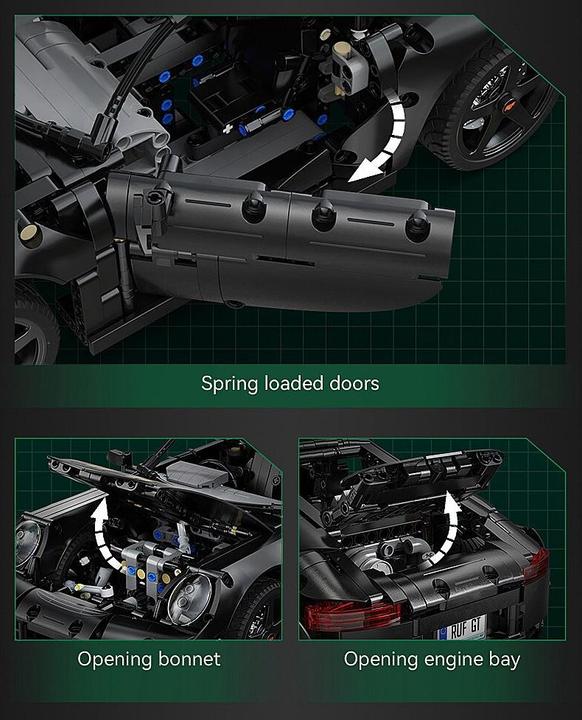 Image du produit Cada RUF GT 1:10 schwarz Bricks