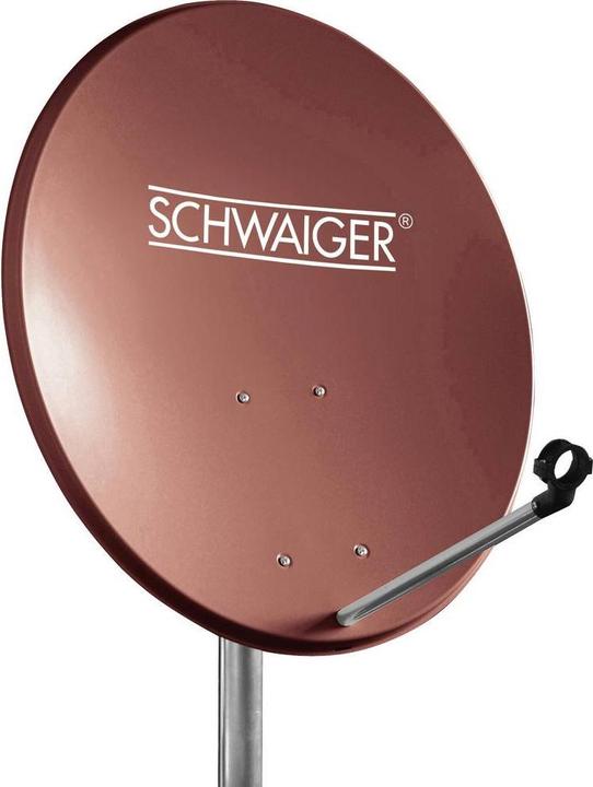 Schwaiger SAT system 60 cm 2 participants Twin LNB brick red (Parabolic antenna, UKW / MW / LW)