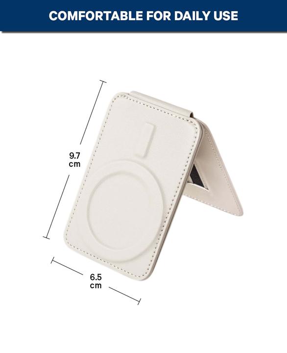 Actual product image Deltalabs MagSafe Iphone Kartenhalter mit Ständer (Apple iPhone 12, Apple iPhone 13, Apple iPhone 14, Apple iPhone 15, Apple iPhone 16, Apple iPhone 17)