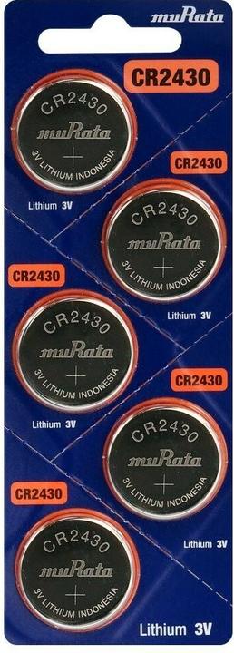 Produktbild Murata Lithium-Knopfzelle (5 Stk., CR2430, 300 mAh)