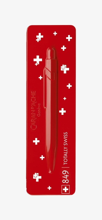 Image du produit Caran d'Ache 849 Totally Swiss mit Etui (Blanc, Rouge, 1 x)