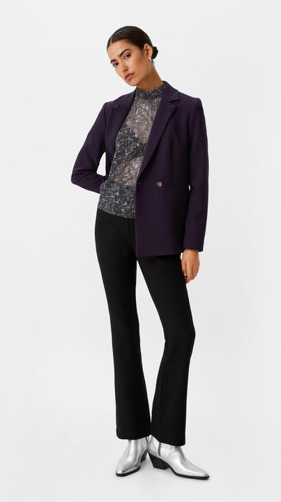 Produktbild Comma Bluse Chiffonbluse mit Glitzergarn (36)