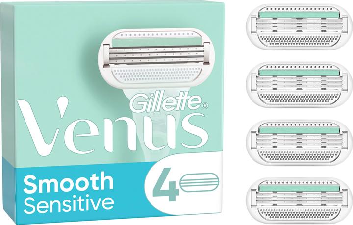 Produktbild Gillette Venus Venus Smooth Sensitive Klingen (4 Rasierklingen) (4 x)