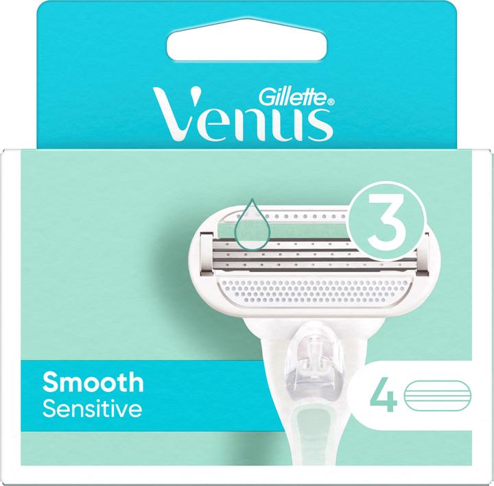 Produktbild Gillette Venus Venus Smooth Sensitive Klingen (4 Rasierklingen) (4 x)