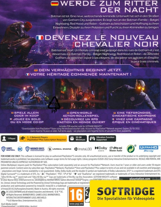 Actual product image WB Gotham Knights (PS5, DE)