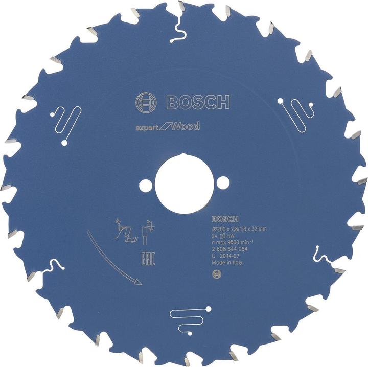 Produktbild Bosch Professional Zubehör Kreissägeblatt Expert for Wood, 200 x 32 x 2,8 mm, 24