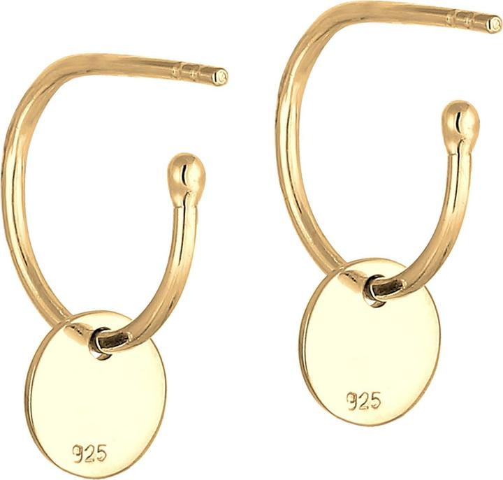 Immagine prodotto Elli Creolen mit Stecker und Plättchen Design (Argento)