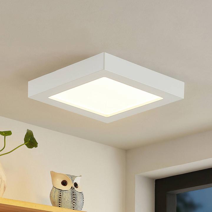 Image du produit Prios Alette Plafonnier LED, blanc 22,7 cm 18W (2092 lm)