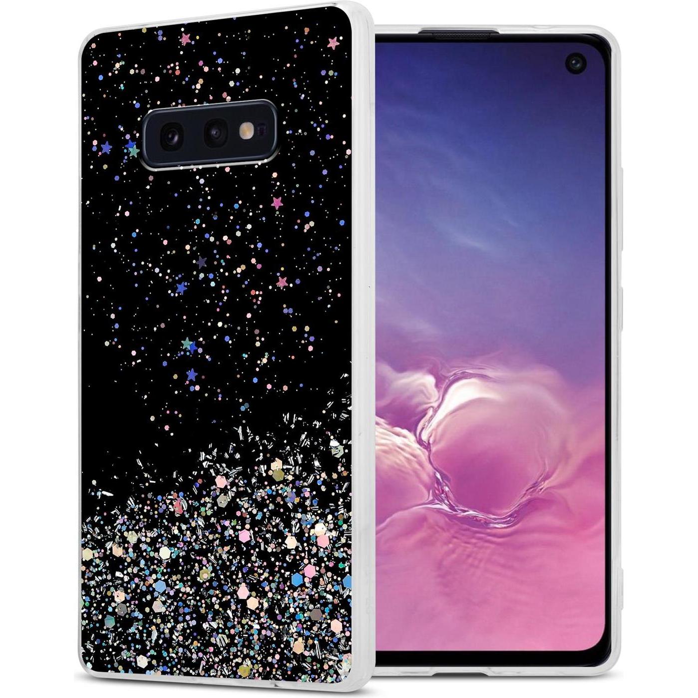 Thumbnail - Cadorabo TPU Cover funkelnder Glitter (Samsung Galaxy S10e), Smartphone Hülle, Schwarz