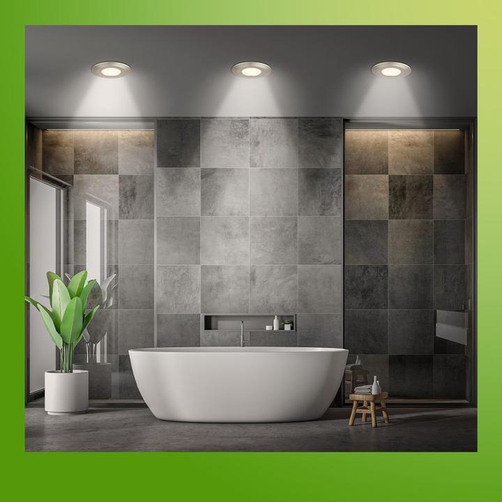 Actual product image Briloner Sustainable ultra-flat LED recessed lights set of 3 (520 lm)