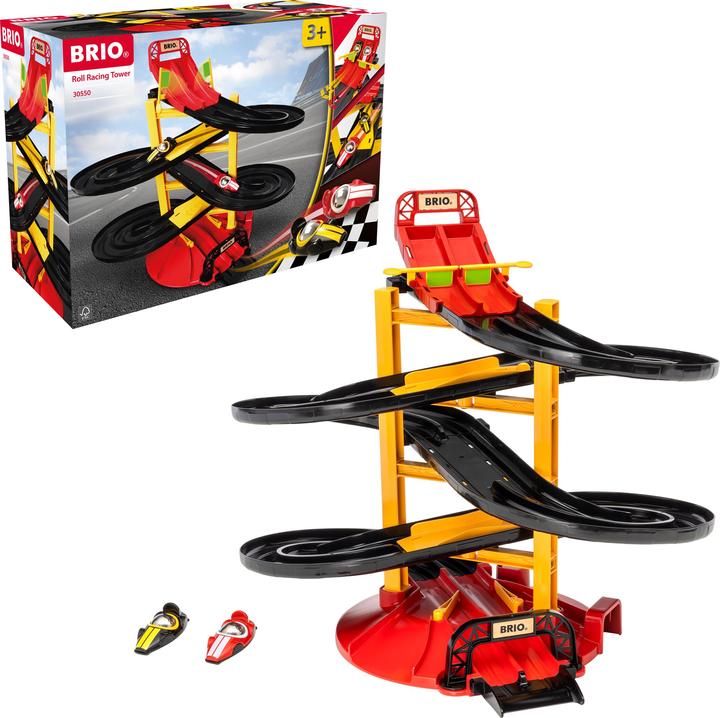 Produktbild Brio Rennbahn-Turm mit zwei Rennwagen