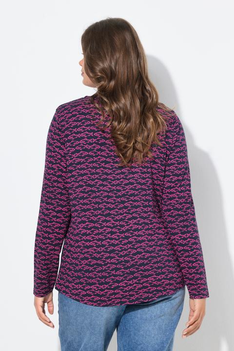 Actual product image Laurasøn Fish Print Long Sleeve Tee (54)