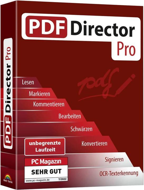 Produktbild Markt & Technik PDF Director PRO Vollversion, 1 Lizenz PDF-Software (1 User)