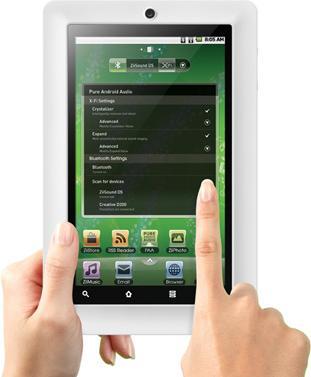 Actual product image Creative ZiiO 7", 8 GB - 7 inch display - WiFi (8 GB, White)
