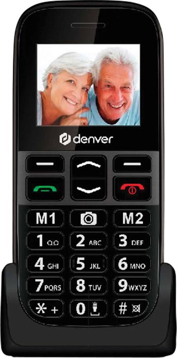 Produktbild Denver Handy BAS-18500EB, Dual SIM, schwarz (1.77", 0.08 Mpx, 2G)