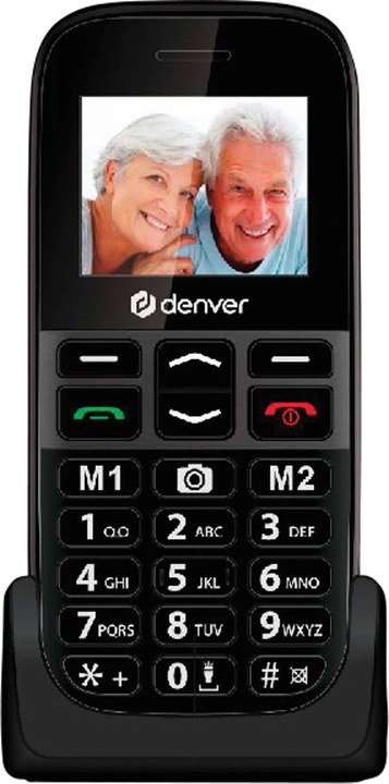 Actual product image Denver Mobile BAS-18500EB, Dual SIM, black (1.77", 0.08 Mpx, 2G)