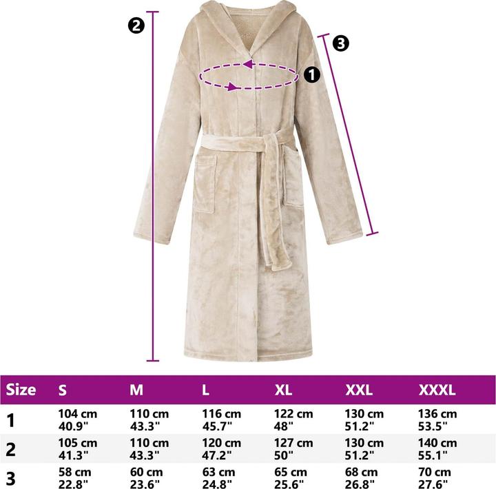 Produktbild vidaXL Bademantel Hoodie (3XL)