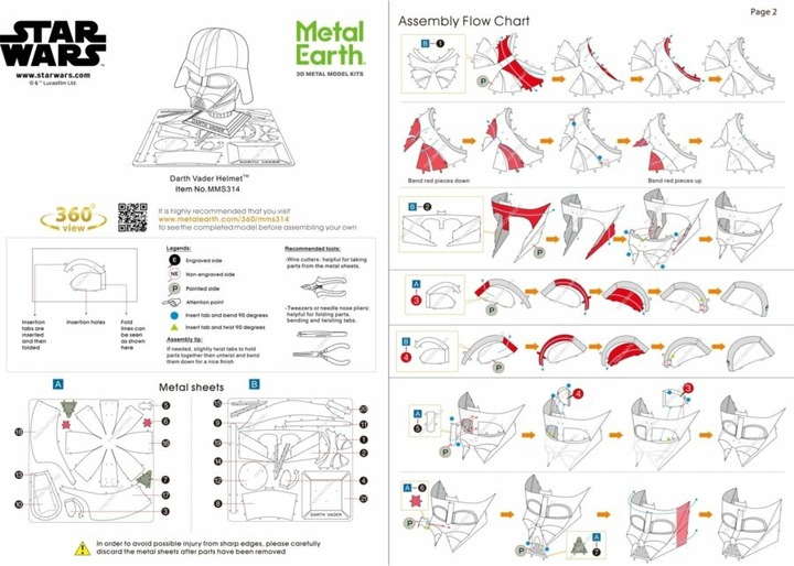 Produktbild Metal Earth Darth Vader Helmet
