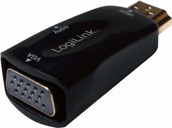 Produktbild LogiLink HDMI zu VGA Konverter (HDMI Stecker), ® (CV0107) (VGA, HDMI)