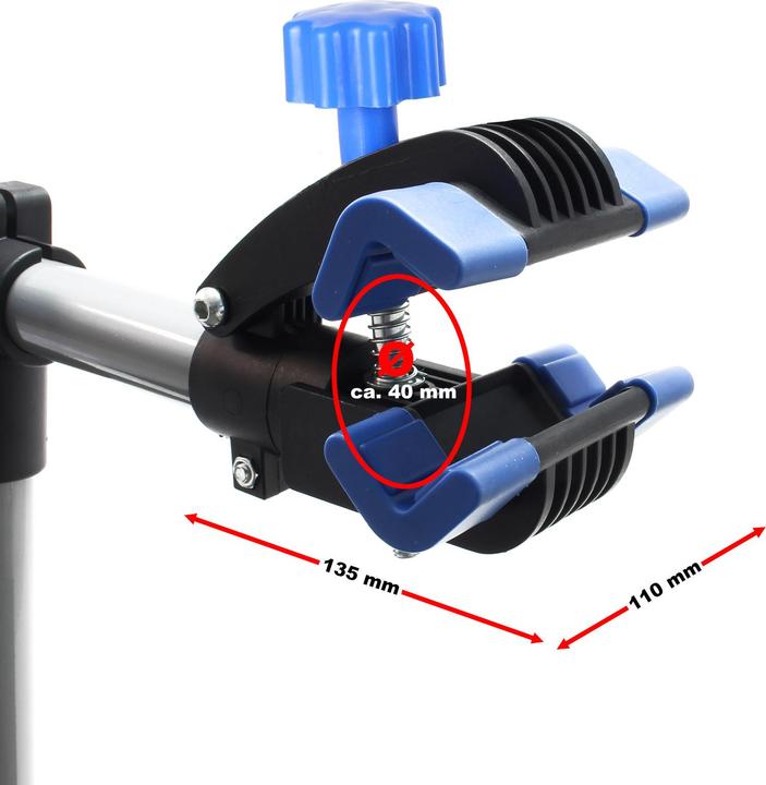 Image du produit Wiltec E-Bike Support de réparation 360° jusqu'à 30kg Pedelec Support de montage vélo