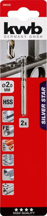 Actual product image kwb SILVER STAR HSS Twist Drill (2 millimetres)