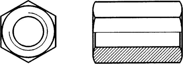 Produktbild Werkstarck Langmuttern DIN 6334 (M8)