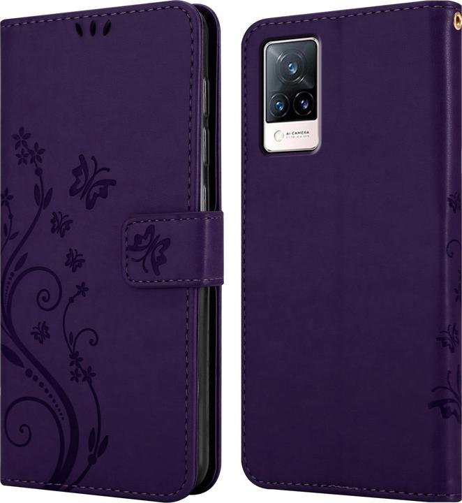 Image du produit Cadorabo Pochette Flower Book (Vivo V21)