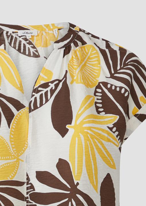 Produktbild S.Oliver Bluse Strukturierte Bluse mit Raff-Details (46)