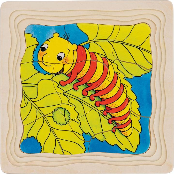 Produktbild Goki Schichtenpuzzle Die Raupe (44 Teile)