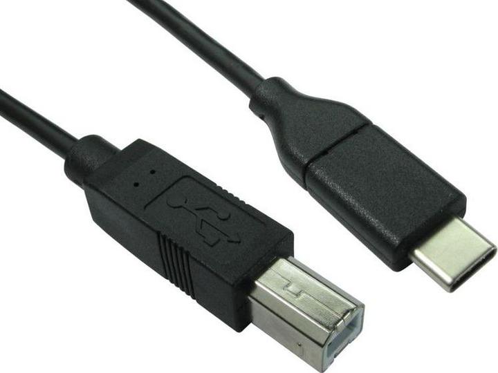 Image du produit RS PRO Câble USB, USB C / USB B, 1m (1 m, USB 2.0)