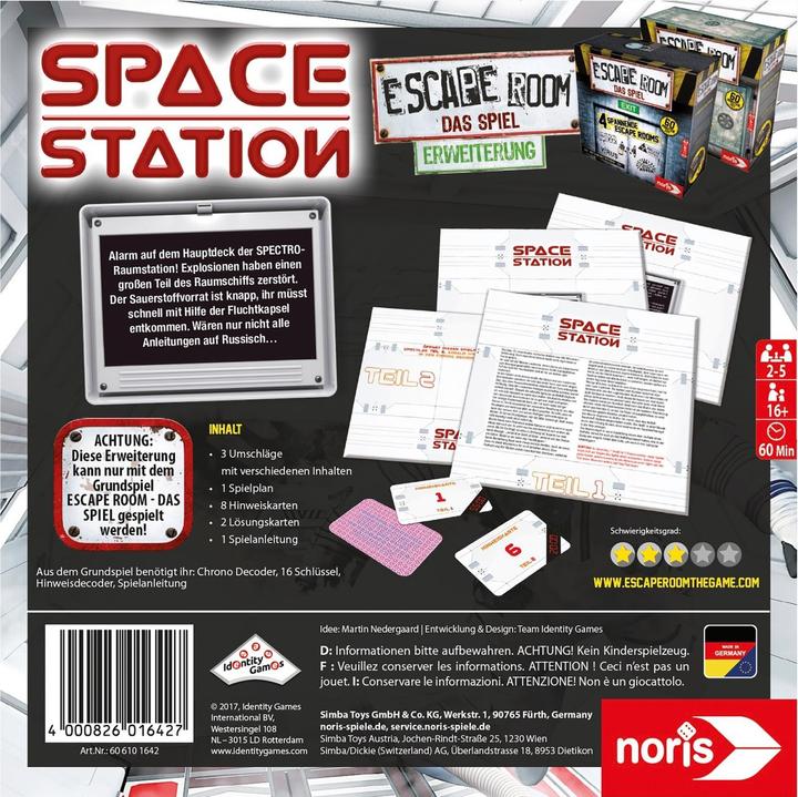 Produktbild Noris Escape Room Space Station (Spiel-Zubehör) (Deutsch)