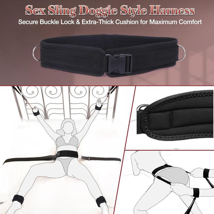 Actual product image Huoroter Bondage Bettfessel-Set