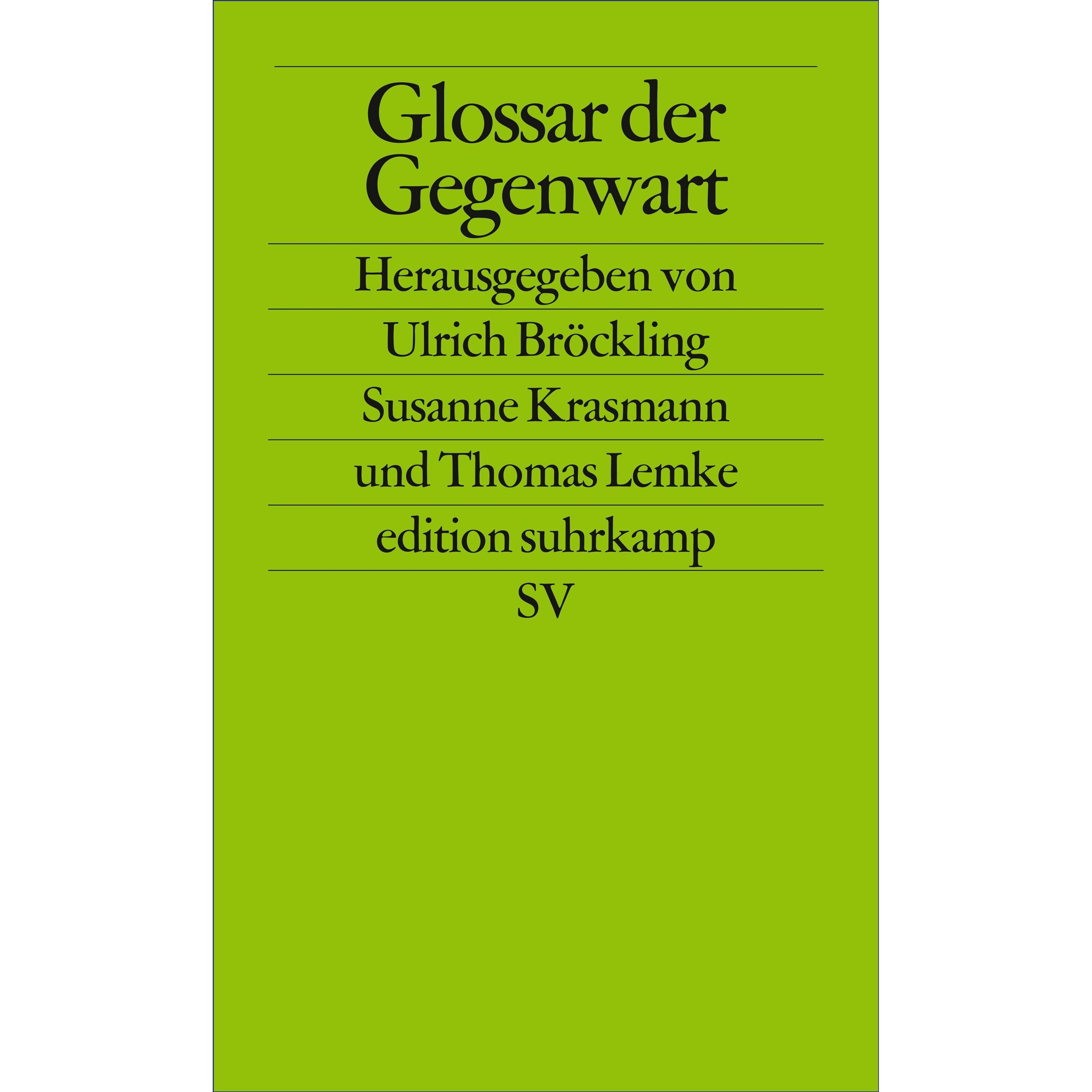 Glossar der Gegenwart, Fachbücher von Thomas Lemke, Susanne Krasmann, Ulrich Bröckling