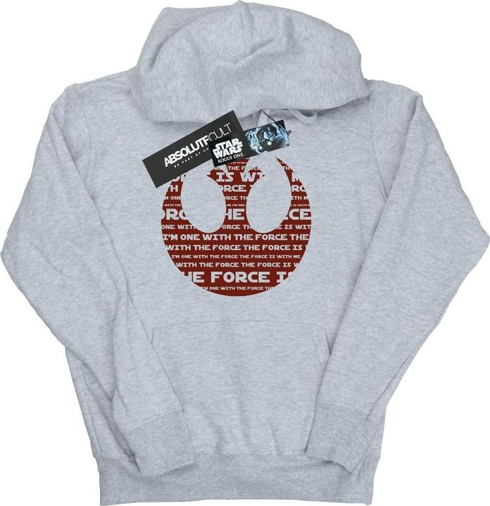 Produktbild Star Wars Rogue One I'm One With The Force Alliance Emblem Red Kapuzenpullover (L)