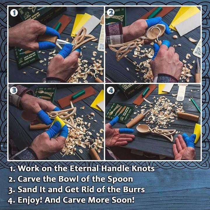 Actual product image Beaver Craft BeaverCraft Celt Spoon Carving Hobby Kit