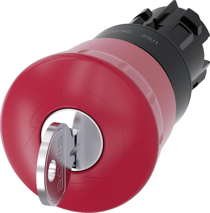 Actual product image Siemens 3SU1000-1HG20-0AA0 Emergency stop mushroom pushbutton 1 pc.