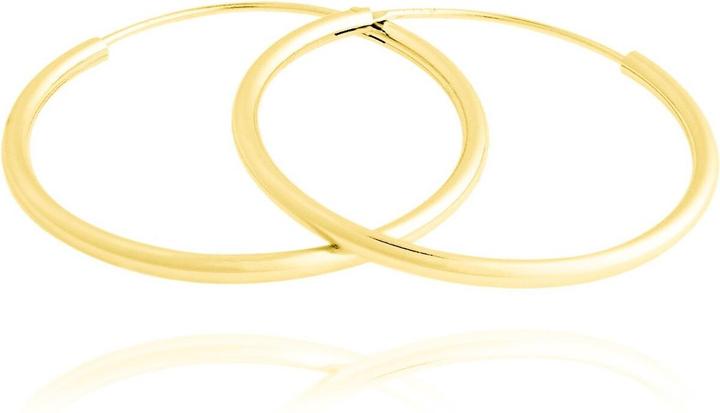 Produktbild JVD Ageless Gold Plated Hoop Earrings SVLE0208XD5GO - Diameter: 5 cm