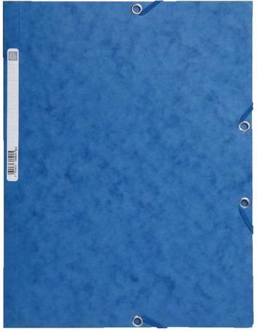 Produktbild Exacompta Flügelmappe Duraclip 30 DIN A4 Karton Gummiband 240 mm x 320 mm Blau (A4, 25x)