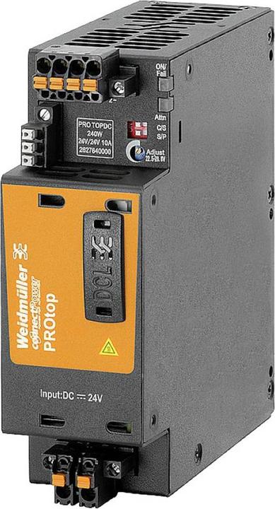 Weidmüller PRO TOPDC 24V/24V 10A Convertitore DC/DC 10 A 240 W 28,8 V tensione di uscita regolabile