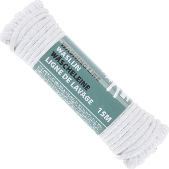 Image du produit Excellent Houseware Corde à linge polyester 15mtr blanc (15 m)
