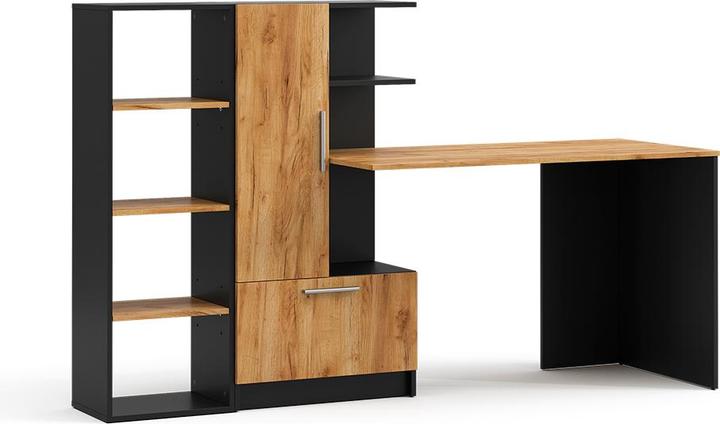 Produktbild Vicco Schreibtisch Tomy, Anthrazit/Goldkraft Eiche, 150 x 59 cm 2er Set