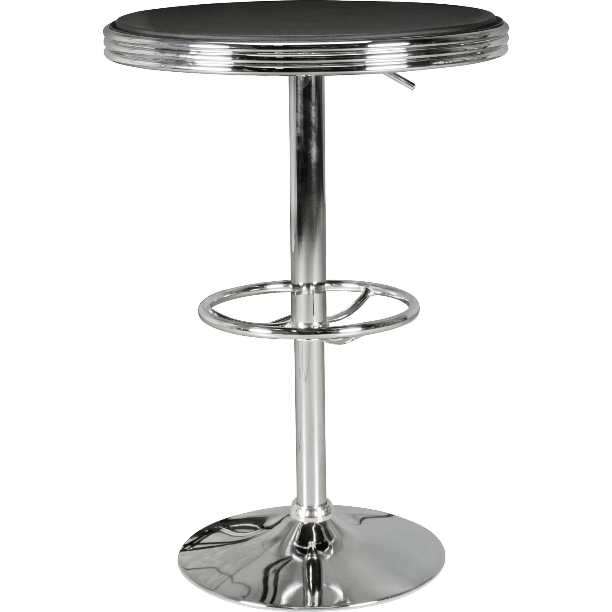 FineBuy, Bartisch, Bartisch Holz furniert Schwarz