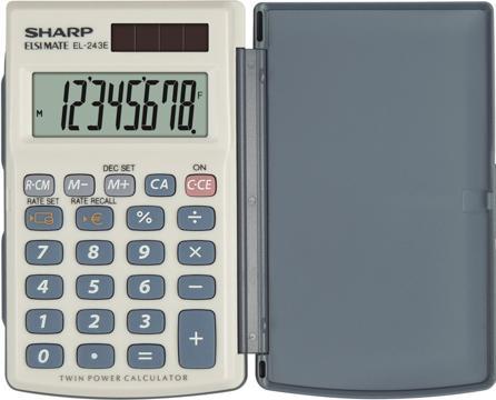 Image du produit Sharp Calculatrice de poche EL-243E (Piles)