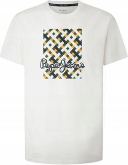 PEPE JEANS UOMO T-SHIRT WARREN FUTURE ECRU PM509118 803 L